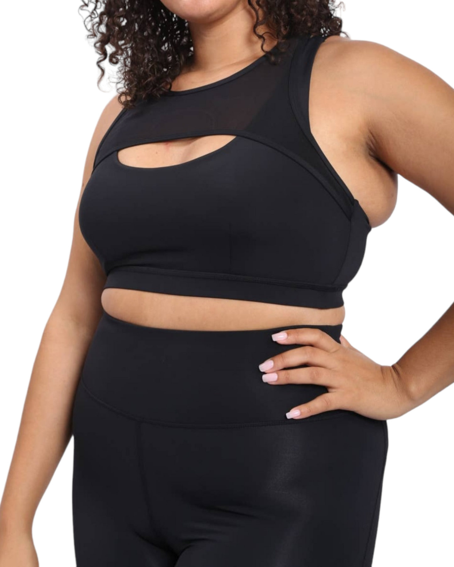 Harness Racerback Sports Bra ( Include Plus size )