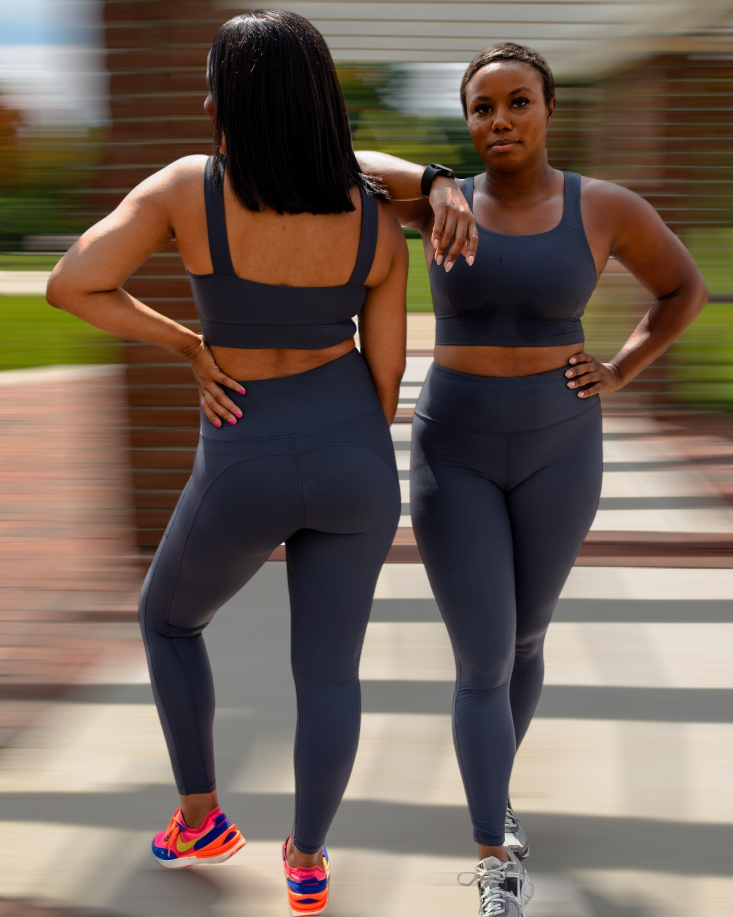 Micro-Ribbed Sports Bra ( Include Plus size)