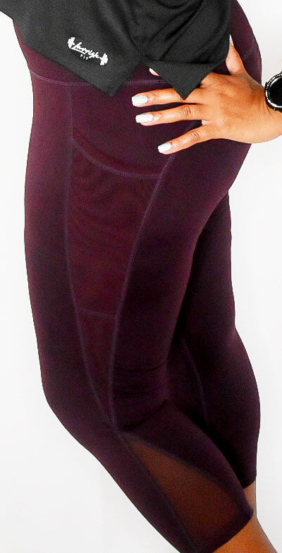 Tapered High Waisted Pocket Leggings (Plus Size)