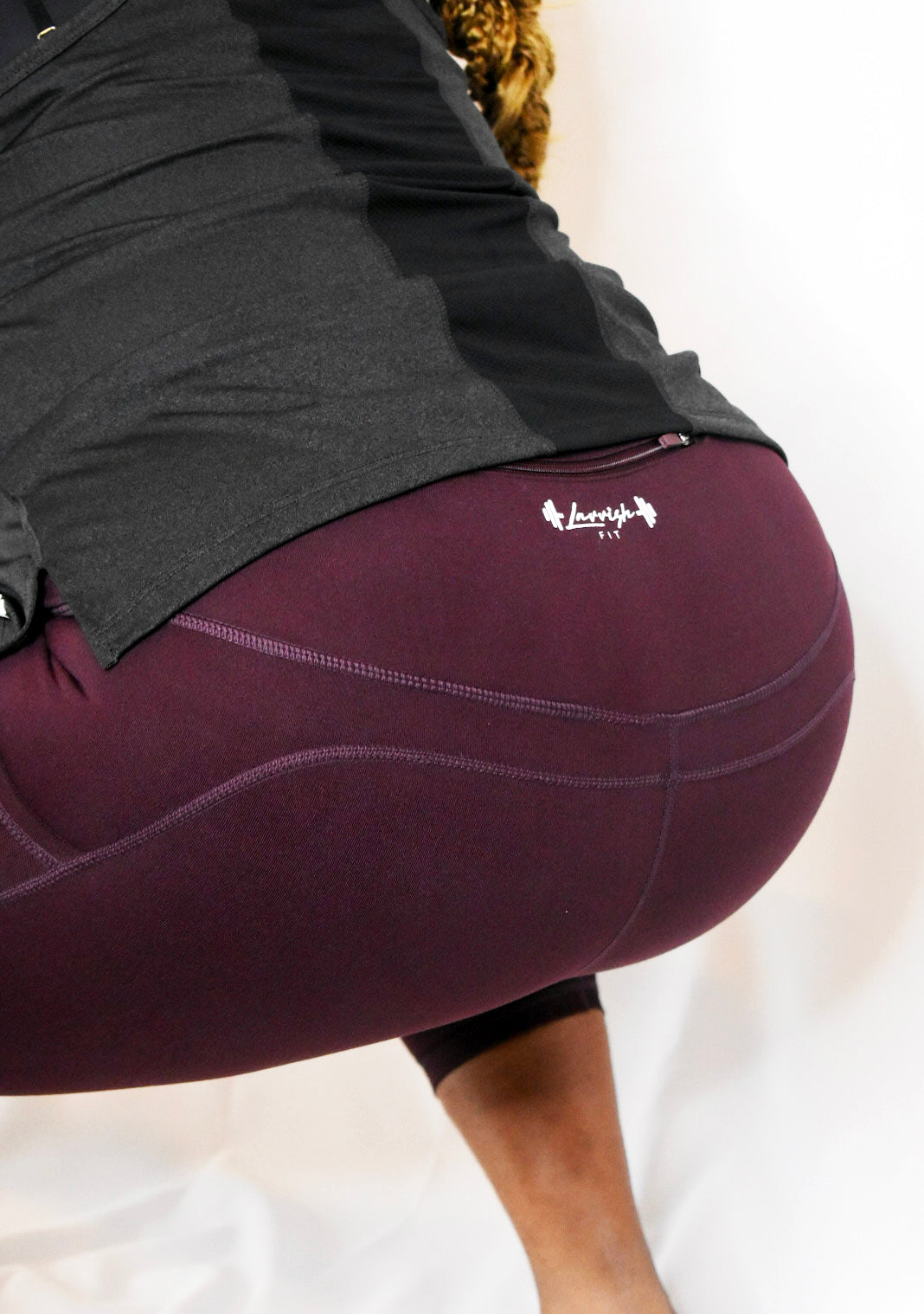 Tapered High Waisted Pocket Leggings (Plus Size)